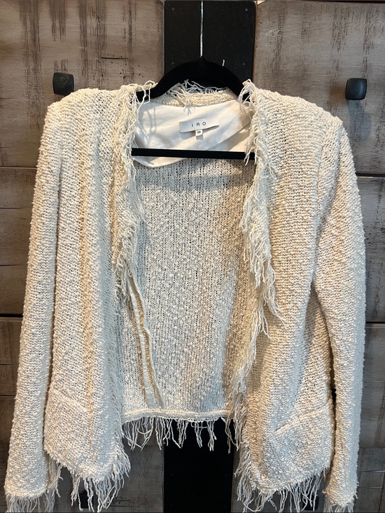 IRO Sweaters - IRO Ivory Fringe Shag Sweater